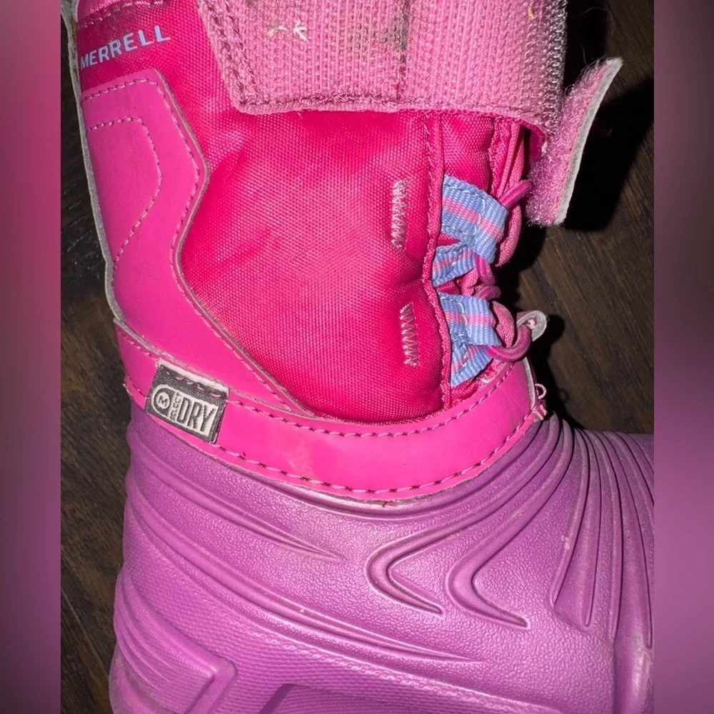 Merrell Pink Rain & Snow Boots Waterproof Insulated